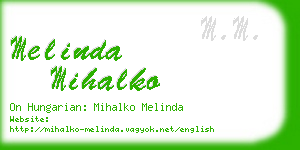 melinda mihalko business card